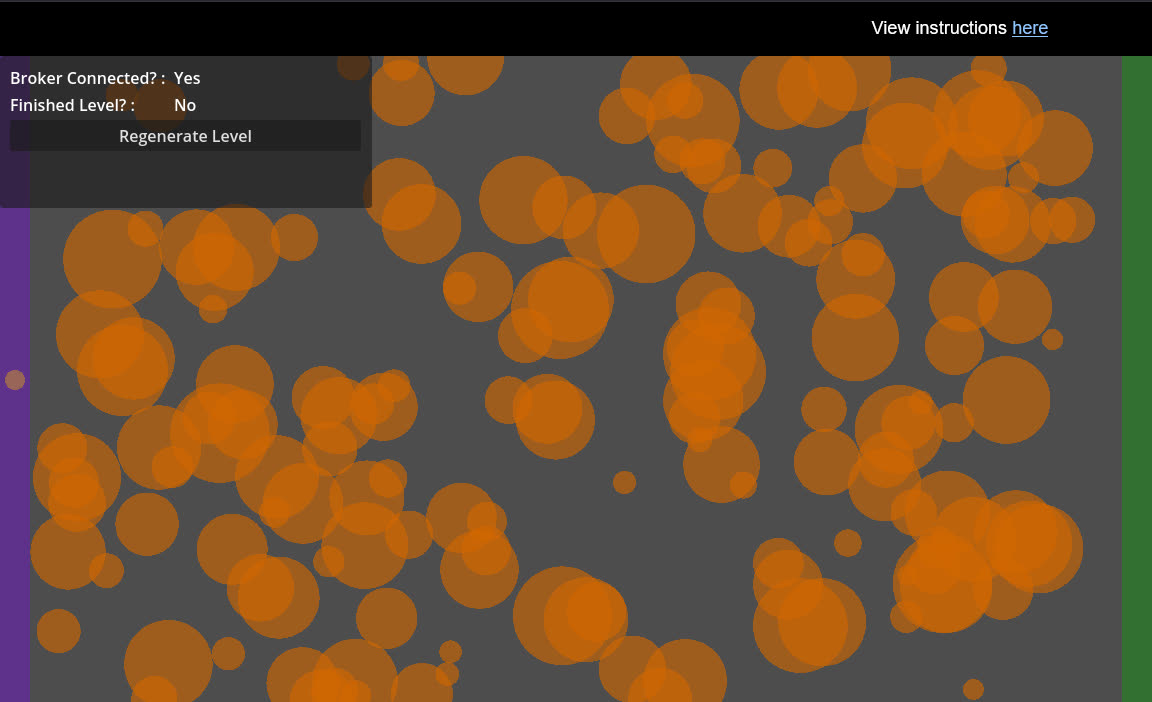 Robot Navigation via MQTT web export screenshot